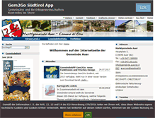 Tablet Screenshot of gemeinde.auer.bz.it